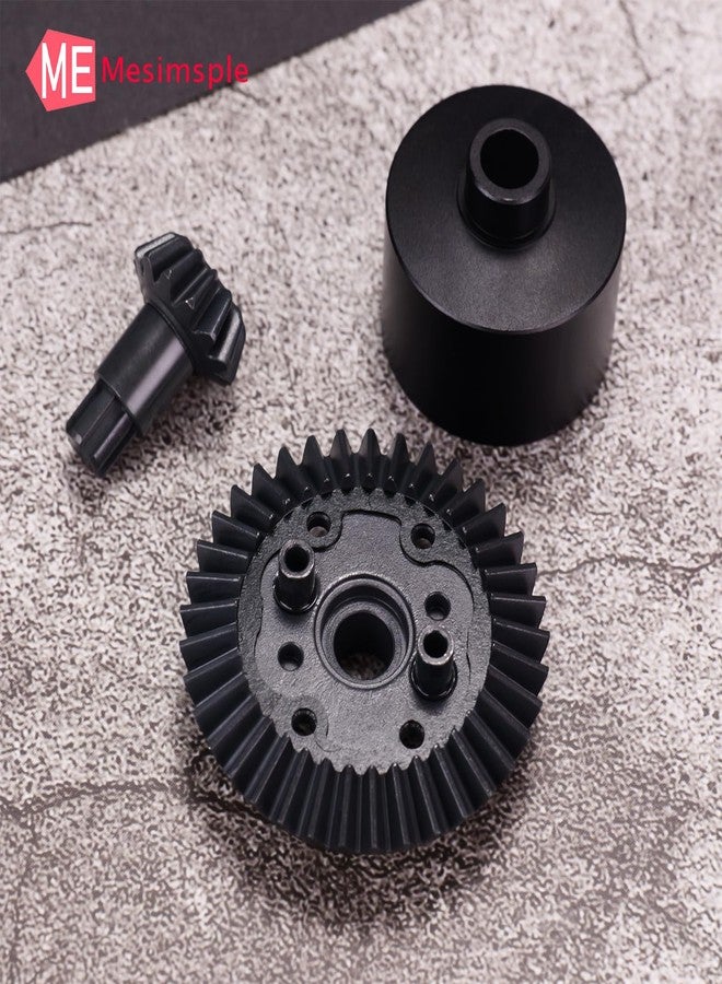 Mesimsple New Versions 37t Main Gear Differential Case & 13t Input Gear for Arrma 1/10 Senton Big Rock Granite 3S BLX Diff Cover Outcast Kraton 4S 1/8 Typhon 3S Upgrades Part Black - Image 3